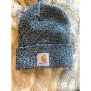 Carhartt Navy/Grey Winter Beanie Hat‎ Sport Outdoors Workwear